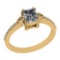 0.65 Ctw SI2/I1 Diamond 14K Yellow Gold Ring