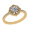 0.70 Ctw SI2/I1 Diamond 14K Yellow Gold Engagement Ring
