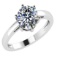 CERTIFIED 0.9 CTW D/SI2 ROUND (LAB GROWN IGI Certified DIAMOND SOLITAIRE RING ) IN 14K YELLOW GOLD