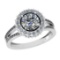 2.00 Ctw VS/SI1 Diamond 14K White Gold Engagement Halo Ring
