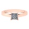 Certified 1.04 CTW (1 Pcs Princess LAB GROWN IGI Certified DIAMOND ) Diamond Solitaire 14k Ring G/SI