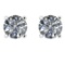 CERTIFIED 0.9 CTW ROUND F/VS2 DIAMOND (LAB GROWN IGI Certified DIAMOND SOLITAIRE EARRINGS ) IN 14K Y