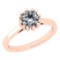 CERTIFIED 0.5 CTW G/VS2 ROUND (LAB GROWN IGI Certified DIAMOND SOLITAIRE RING ) IN 14K YELLOW GOLD