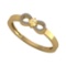 0.15 Ctw SI2/I1 Citrine And Diamond 10K Yellow Gold Ring