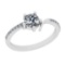 0.60 Ctw VS/SI1 Diamond 14K White Gold Ring