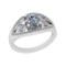 1.70 Ctw VS/SI1 Diamond 14K White Gold Ring