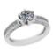 1.41 Ctw VS/SI1 Diamond 14K White Gold Filigree Ring