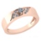 0.19 Ctw Diamond 18K Rose Gold Halo Ring