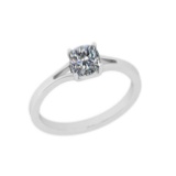 CERTIFIED 1.01 CTW E/VS1 ROUND (LAB GROWN IGI Certified DIAMOND SOLITAIRE RING ) IN 14K YELLOW GOLD