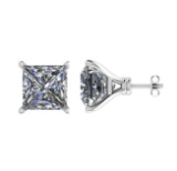 Certified 1.1 CTW Diamond (LAB GROWN IGI Certified DIAMOND Stud Earrings ) I/SI1