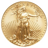 Burnished American $50 Gold Eagle 2011-W Original Box