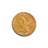 Early Gold Bullion $5 Liberty Almost Uncirculated