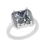 2.62 Ctw VS/SI1 Diamond 14K White Gold Anniversary Ring