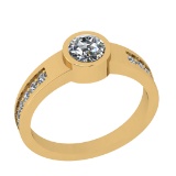0.75 Ctw VS/SI1 Diamond 14K Yellow Gold Anniversary ring