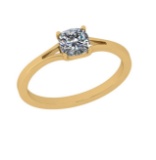 CERTIFIED 2.02 CTW D/VS1 ROUND (LAB GROWN IGI Certified DIAMOND SOLITAIRE RING ) IN 14K YELLOW GOLD