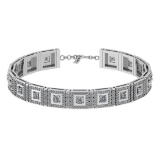 4.28 Ctw SI2/I1 Diamond 14K White Gold Bracelet