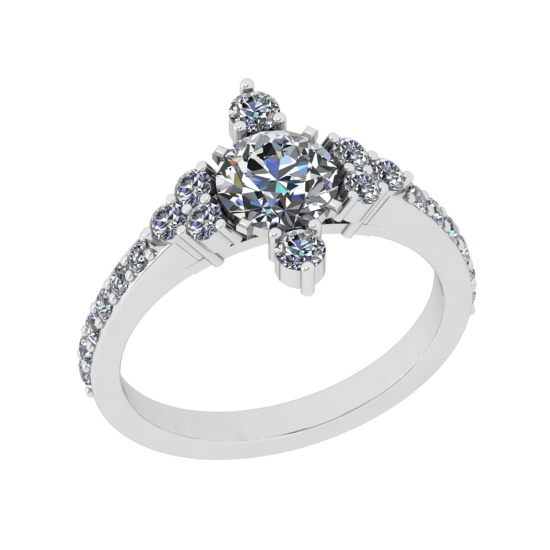 1.80 Ctw VS/SI1 Diamond 14K White Gold Engagement Ring