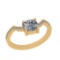 1.12 Ctw SI2/I1 Diamond 14K Yellow Gold Ring