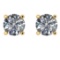 CERTIFIED 1 CTW ROUND D/VS1 DIAMOND (LAB GROWN IGI Certified DIAMOND SOLITAIRE EARRINGS ) IN 14K YEL