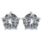 CERTIFIED 2.01 CTW ROUND D/VS1 DIAMOND (LAB GROWN IGI Certified DIAMOND SOLITAIRE EARRINGS ) IN 14K