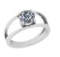 CERTIFIED 1.06 CTW H/SI2 ROUND (LAB GROWN IGI Certified DIAMOND SOLITAIRE RING ) IN 14K YELLOW GOLD