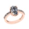 1.20 Ctw VS/SI1 Diamond 14K Rose Gold Engagement Ring