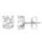 CERTIFIED 1 CTW ROUND F/SI1 DIAMOND (LAB GROWN IGI Certified DIAMOND SOLITAIRE EARRINGS ) IN 14K YEL