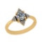 1.15 Ctw VS/SI1 Diamond Style Prong Set 14K Yellow Gold Engagement Ring