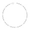 Certified 0.90 Ctw SI2/I1 Diamond 14K White Gold Yard Necklace