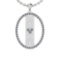 1.67 Ctw SI2/I1 Diamond 14K White Gold MOM Necklace