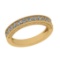 0.58 Ctw VS/SI1 Diamond 14K Yellow Gold Filigree Band Ring