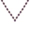 37.75 Ctw SI2/I1 Amethyst And Diamond 14K Yellow Gold Necklace