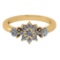 0.58 Ctw VS/SI1 Diamond 14K Yellow Gold Ring