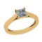 Certified 0.52 CTW (1 Pcs Princess LAB GROWN IGI Certified DIAMOND ) Diamond Solitaire 14k Ring E/SI