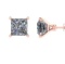 Certified 1 CTW Diamond (LAB GROWN IGI Certified DIAMOND Stud Earrings ) D/SI2