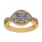 1.46 Ctw VS/SI1 Diamond 14K Yellow Gold Engagement Ring