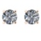 CERTIFIED 0.9 CTW ROUND D/VS1 DIAMOND (LAB GROWN IGI Certified DIAMOND SOLITAIRE EARRINGS ) IN 14K Y