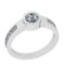 0.75 Ctw VS/SI1 Diamond 14K White Gold Anniversary ring