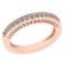 0.15 Ctw Diamond 14k Rose Gold Eternity Band Ring