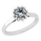 CERTIFIED 0.43 CTW J/VVS1 ROUND (LAB GROWN IGI Certified DIAMOND SOLITAIRE RING ) IN 14K YELLOW GOLD