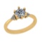 1.07 Ctw VS/SI1 Diamond 14K Yellow Gold Ring