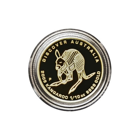 Australian Perth Mint Gold Dreaming Series 2009 Tenth Ounce Kangaroo