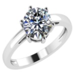 CERTIFIED 2 CTW E/VS1 ROUND (LAB GROWN IGI Certified DIAMOND SOLITAIRE RING ) IN 14K YELLOW GOLD