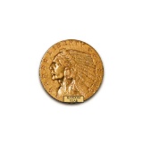 Early Gold Bullion $2.5 Indian Extra Fine