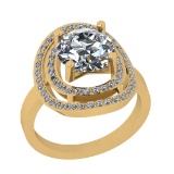 1.65 Ctw VS/SI1 Diamond 14K Yellow Gold Engagement Ring