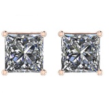 Certified 1.01 CTW Diamond (LAB GROWN IGI Certified DIAMOND Stud Earrings ) F/SI1