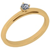 CERTIFIED 0.91 CTW D/SI1 ROUND (LAB GROWN IGI Certified DIAMOND SOLITAIRE RING ) IN 14K YELLOW GOLD