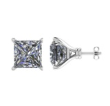 Certified 0.7 CTW Diamond (LAB GROWN DIAMOND Stud Earrings ) E/SI2