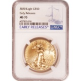 American Gold Eagle 2020 MS70 NGC Early Releases