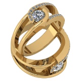 1.20 Ctw VS/SI1 Diamond 14K Yellow Gold Engagement Ring